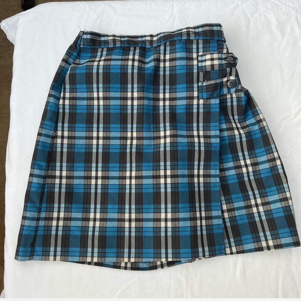 BLUE PLAID SKORT